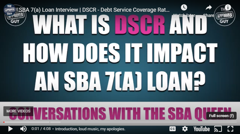 SBA 7(a) Loan Interview | DSCR – Debt Service Coverage Ratio